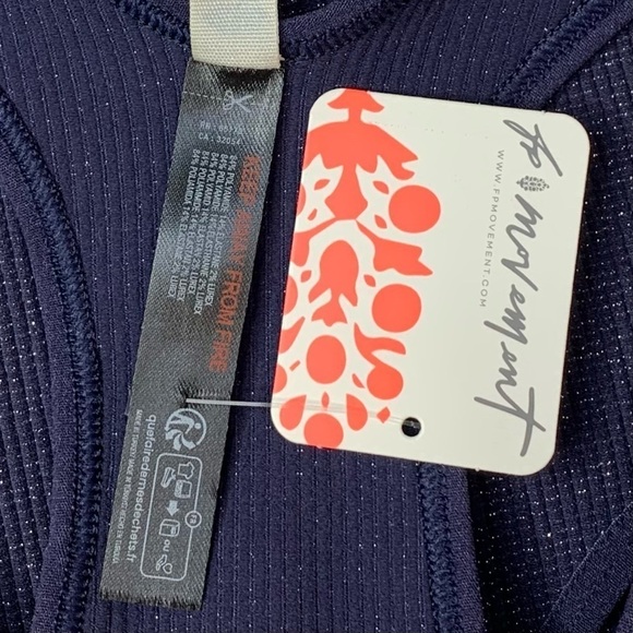 Free People FP Movement Lurex Free Throw Crop Racer Back Tank Top - Picture 7 of 15